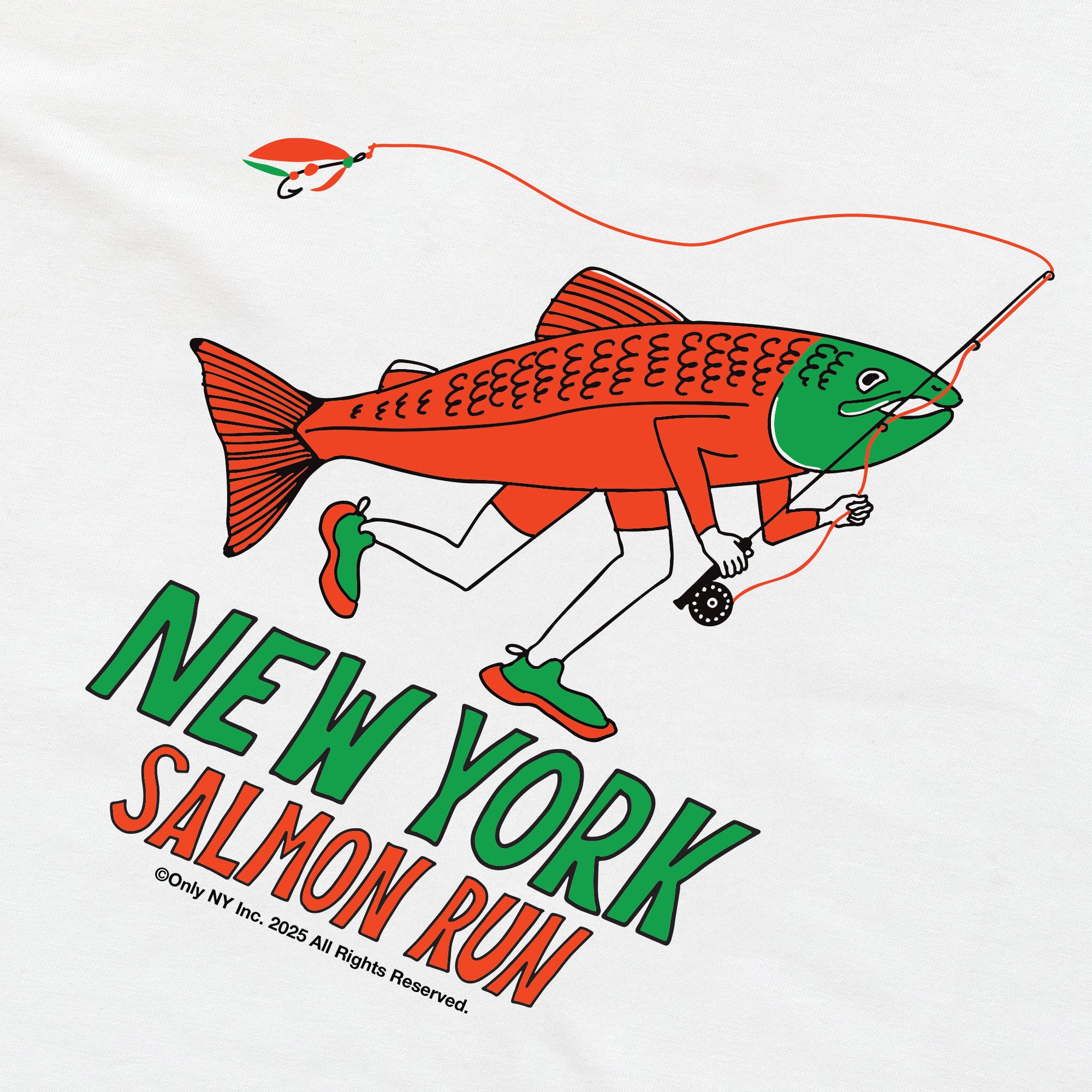 New York Salmon Run T-Shirt – Only NY