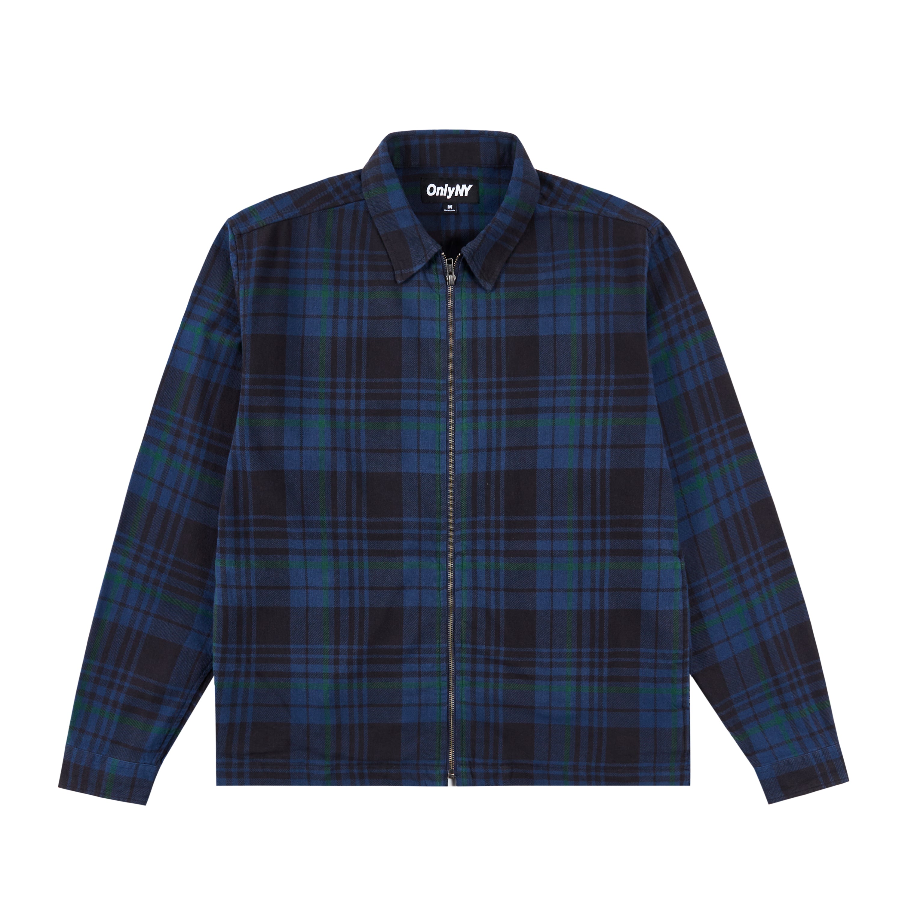 Plaid Twill Zip Shirt – Only NY