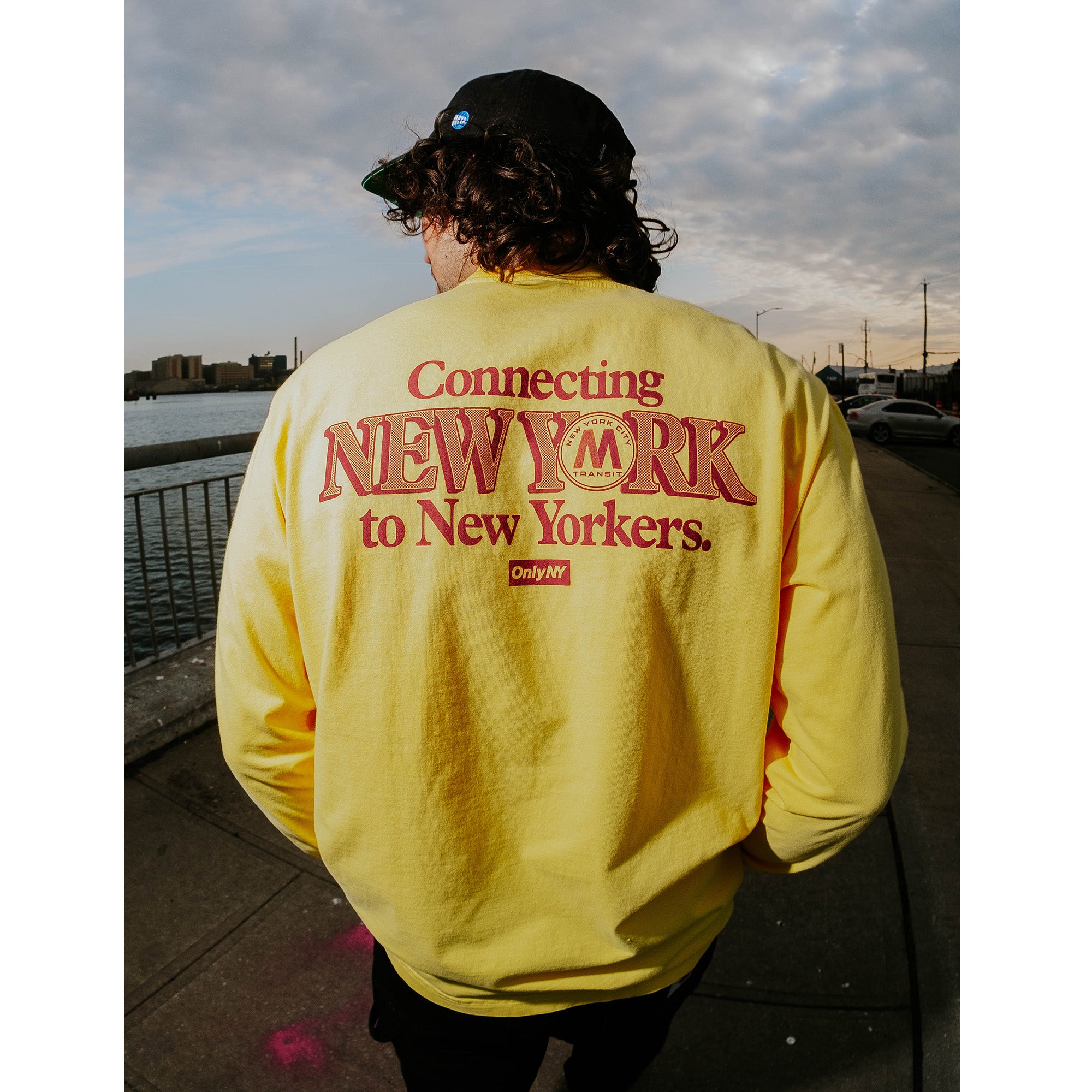 トップス Only NY MTA New York L/S Pocket Tee MTA Connecting New York Long Sleeve Pocket T-Shirt – Only NY