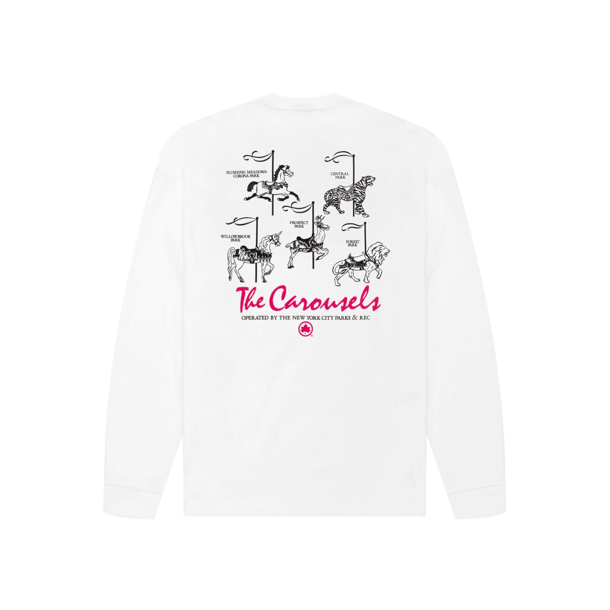 Parks Carousel Long Sleeve Pocket T-Shirt – Only NY