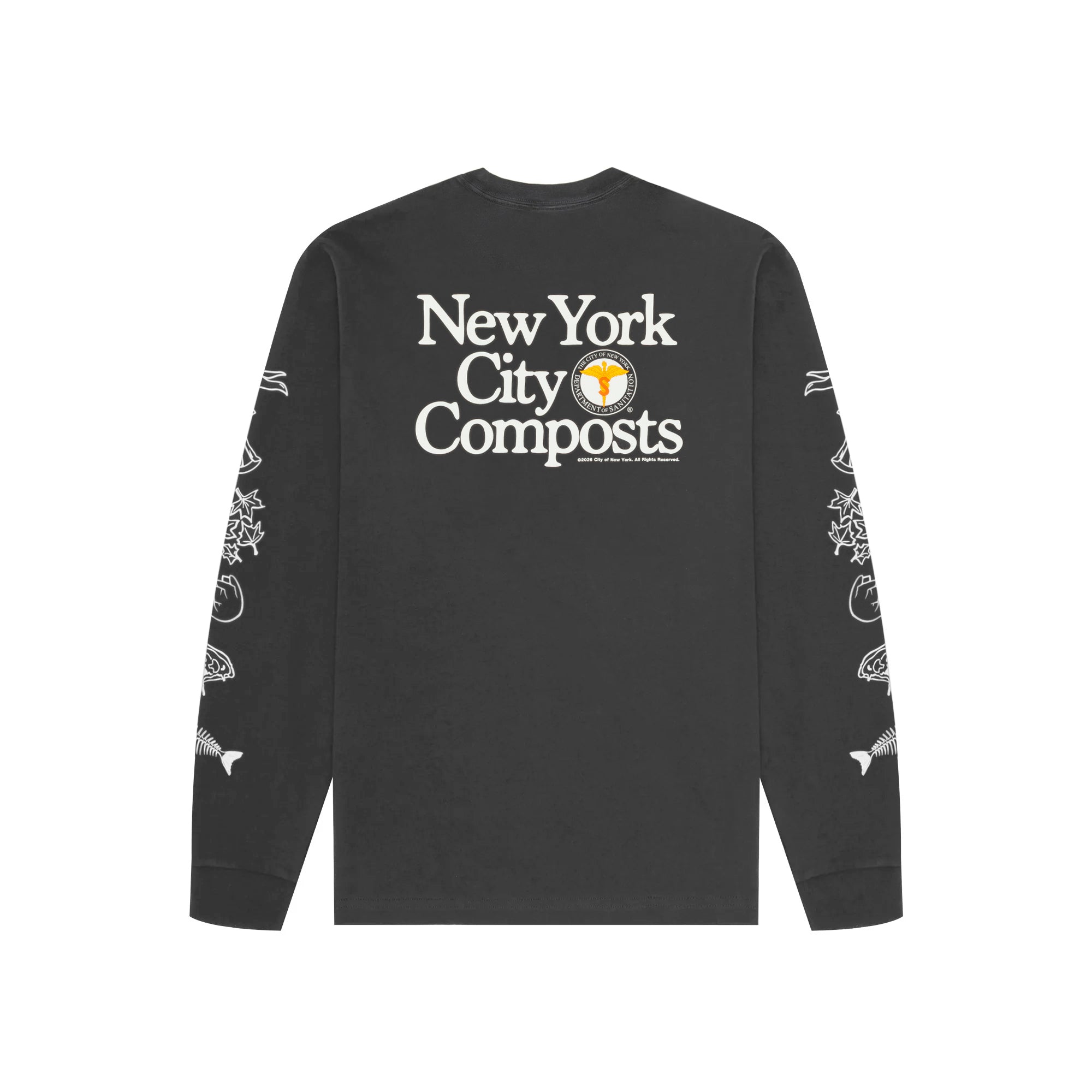 トップス NY DSNY NYC Composts Long Sleeve T-Shirt – Only NY