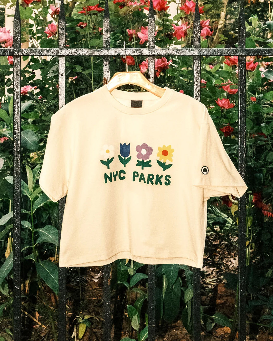 NYC Parks Flowers Crop T-Shirt