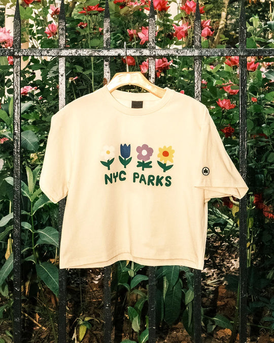 NYC Parks Flowers Crop T-Shirt