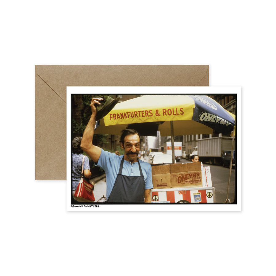 Hotdog Stand Photograph Greeting Card – Only NY