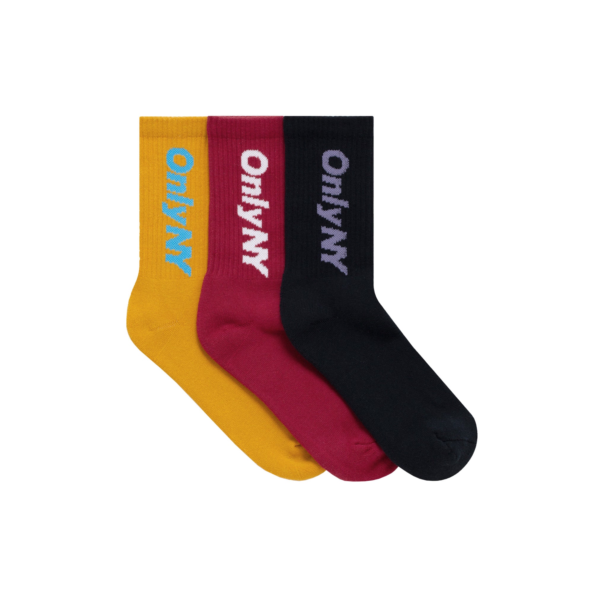 3-Pack Core Logo Crew Socks – Only NY