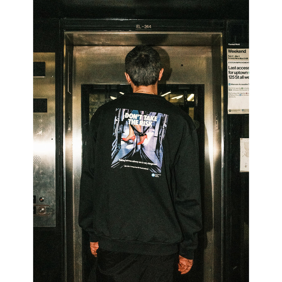 MTA Don't Take the Risk Poster Crewneck – Only NY