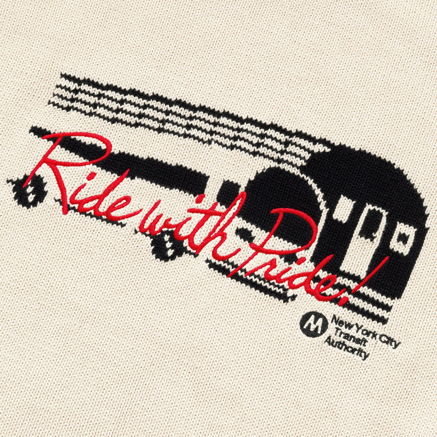 MTAロゴ ニット an honest living the apartment MTA Ride with Pride Sweater – Only NY
