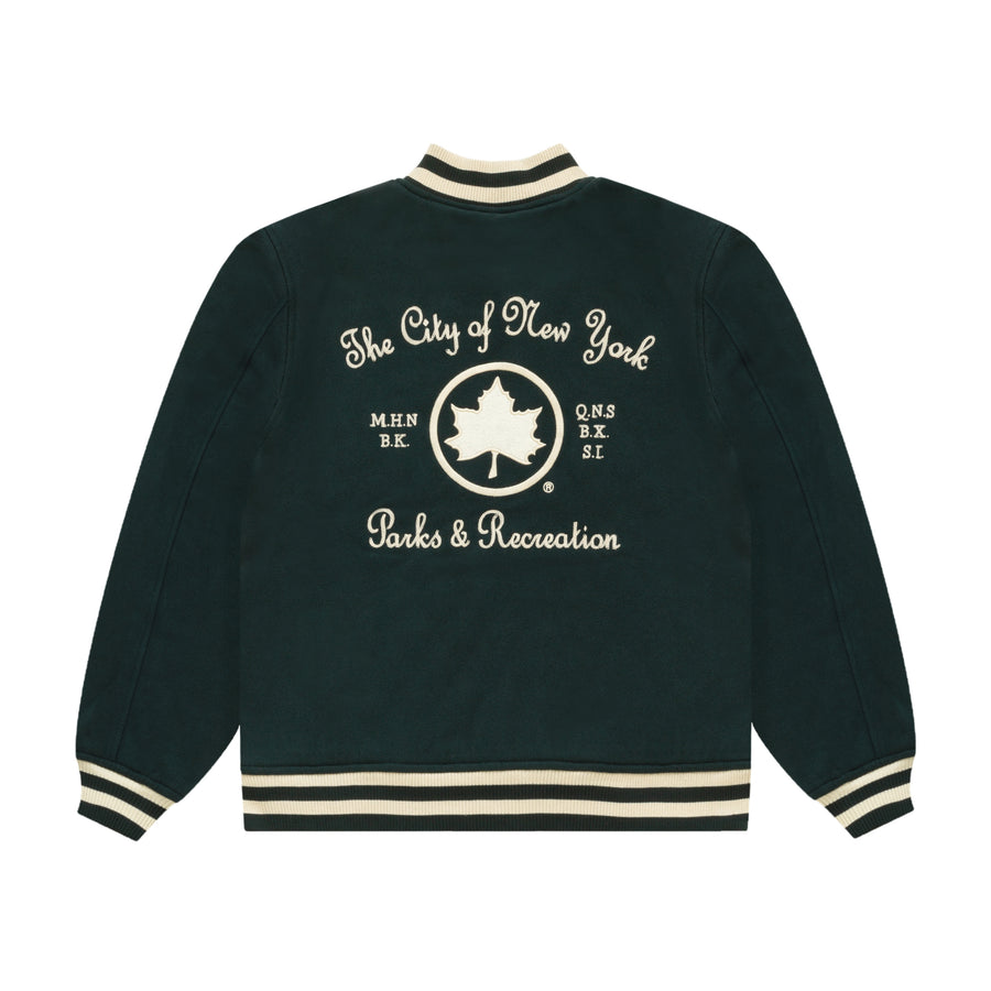 【希少】ONLY NY Versity Jacket Dark Green L NYC Parks Varsity Jacket – Only NY