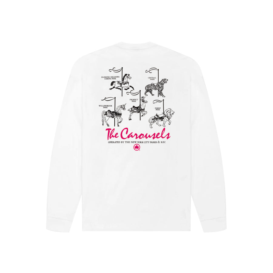 Parks Carousel Long Sleeve Pocket T-Shirt – Only NY