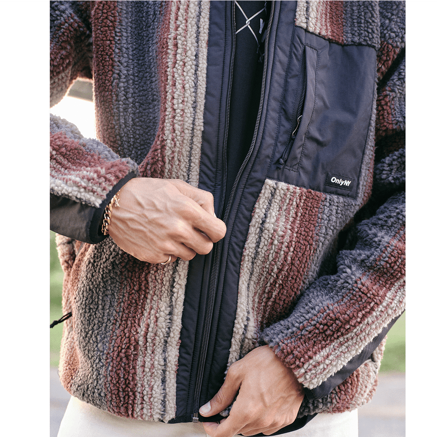 Radiant Stripe Fleece Jacket