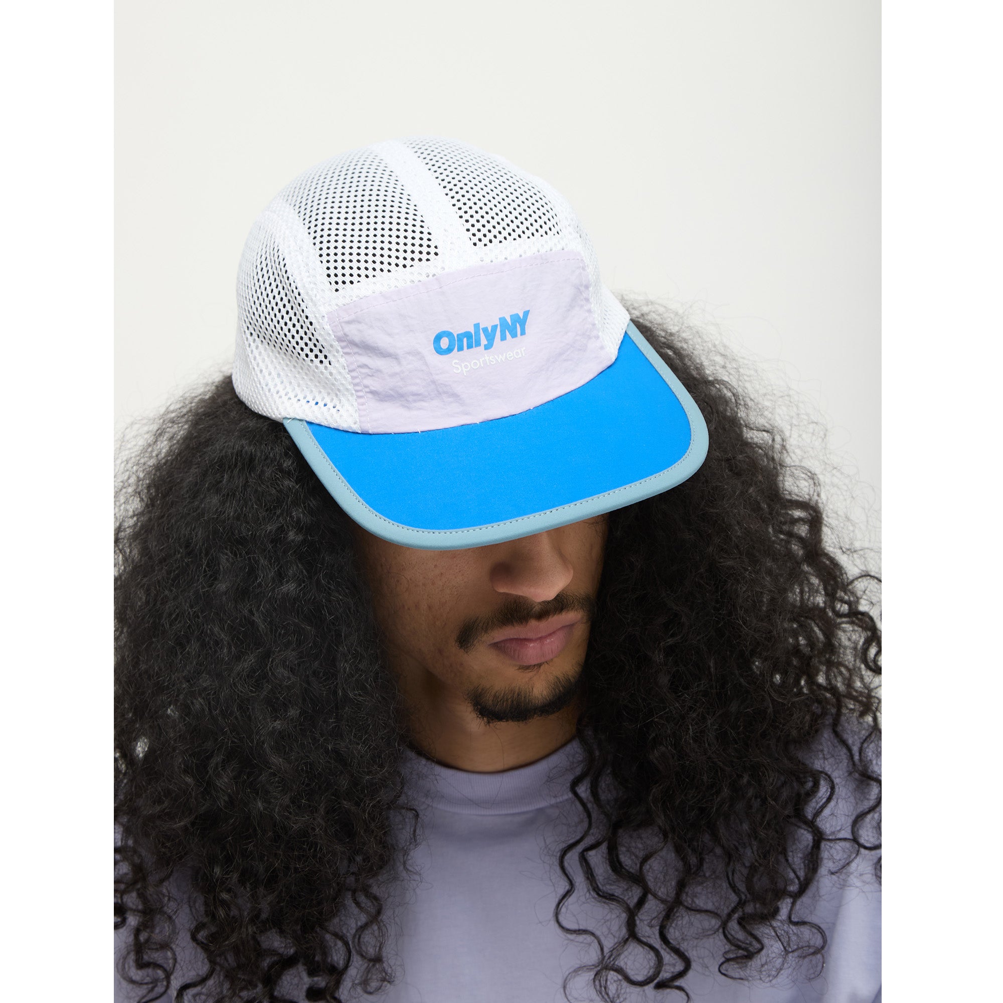 5 panel mesh running hat