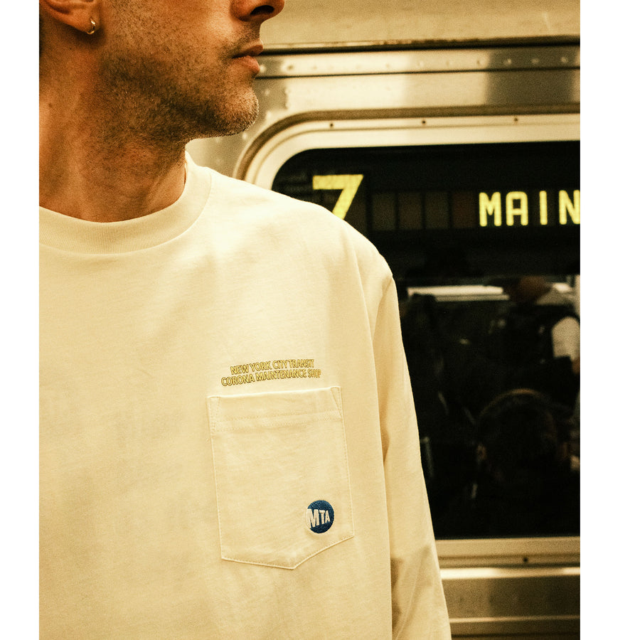 MTA Maintenance Shop Long Sleeve Pocket T-Shirt – Only NY