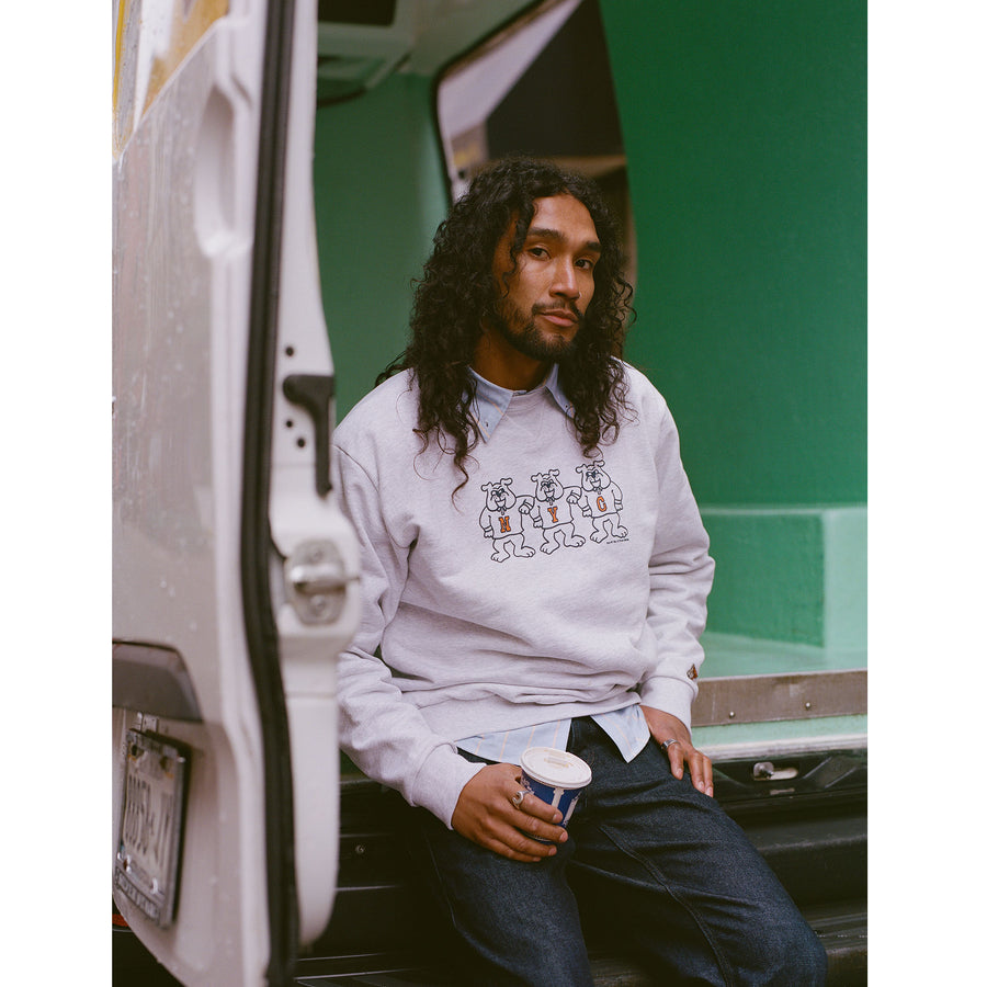 f*r様 25ss STILL BY HAND VE01252 crewneck Only NY x J. Press Bulldog Crewneck